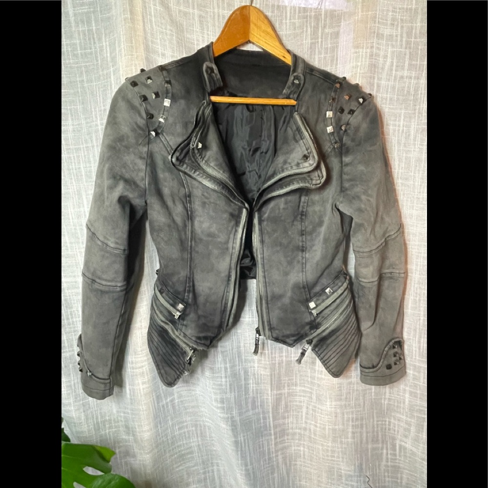 Studded Jean jacket. Beautiful!